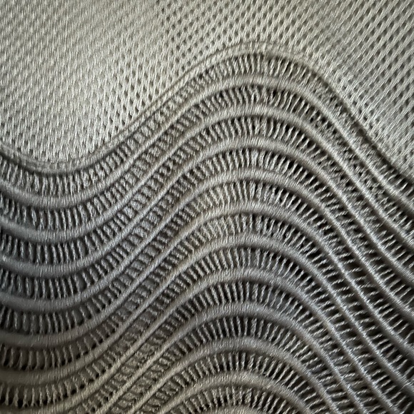 True Life NWT Black Mesh Blouse with Scalloped Edging size L - Picture 8 of 12